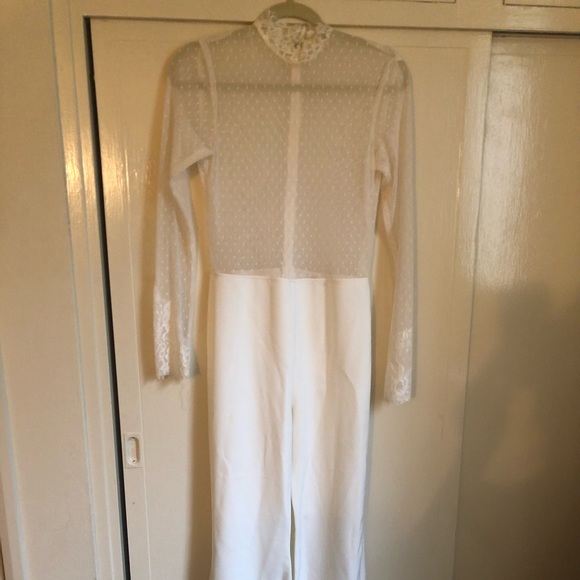 Second Skin Overalls by Danielle Bernstein Ivory - Picture 2 of 6